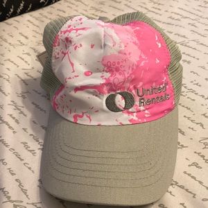 Pink camo hat